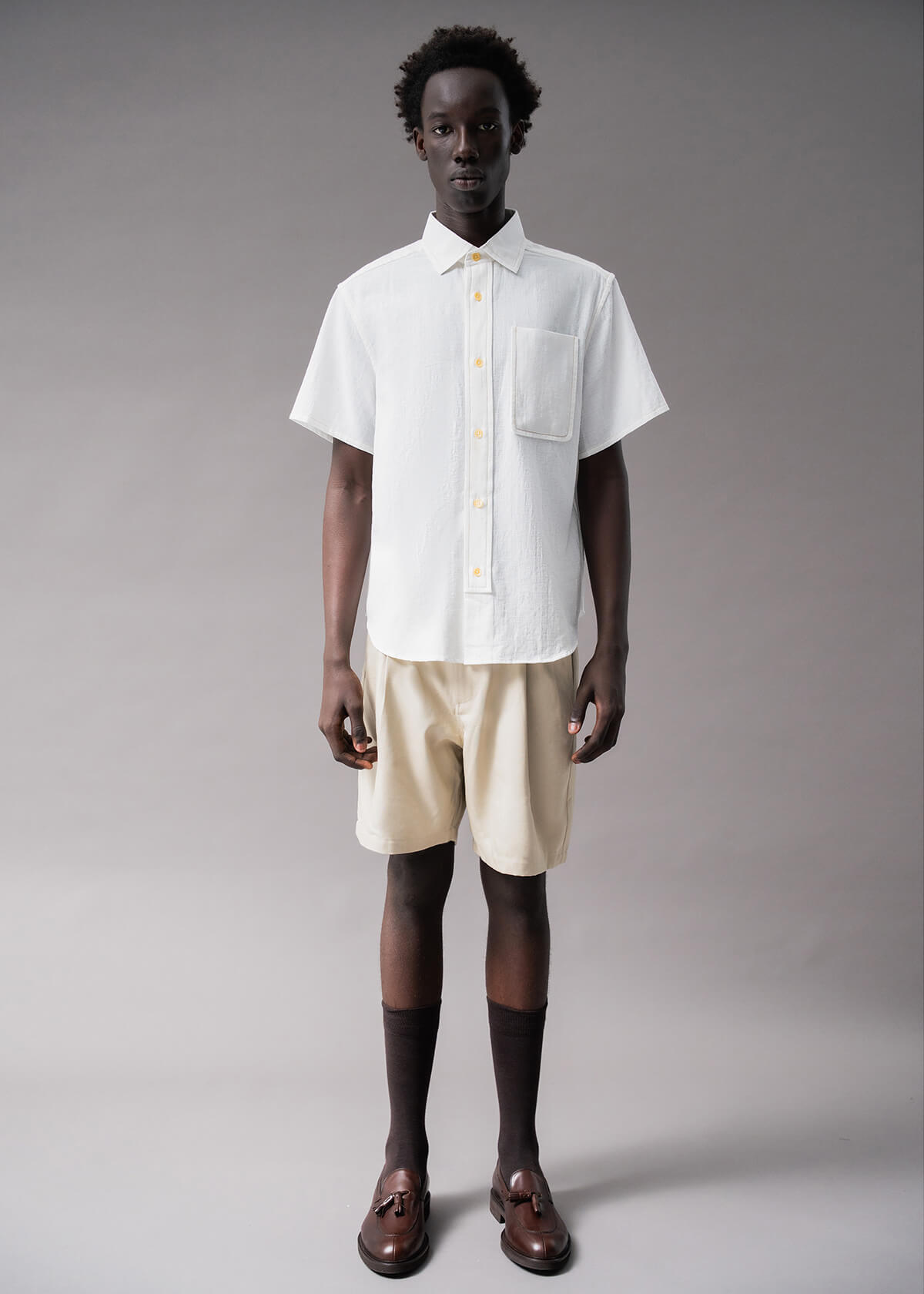 Offset Slub White