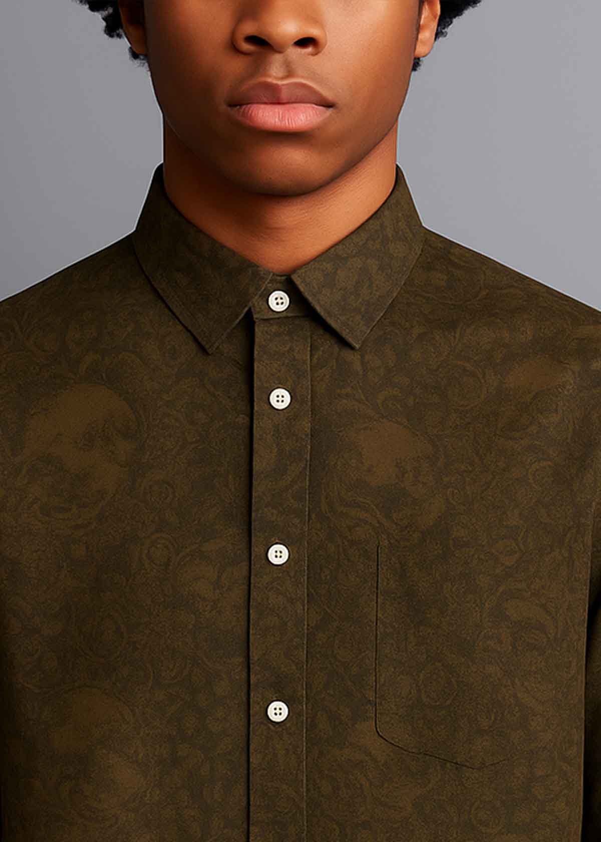 Renai Bronze Sketch Shirt