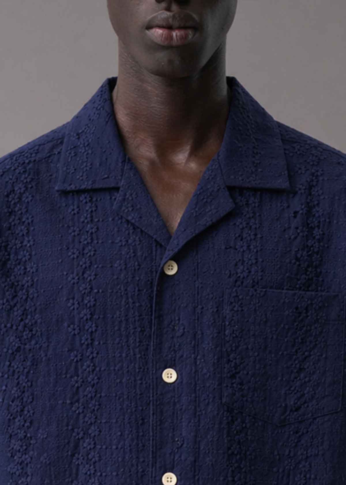 Descendant of Thieves Pontell Navy Short Sleeve Shirt