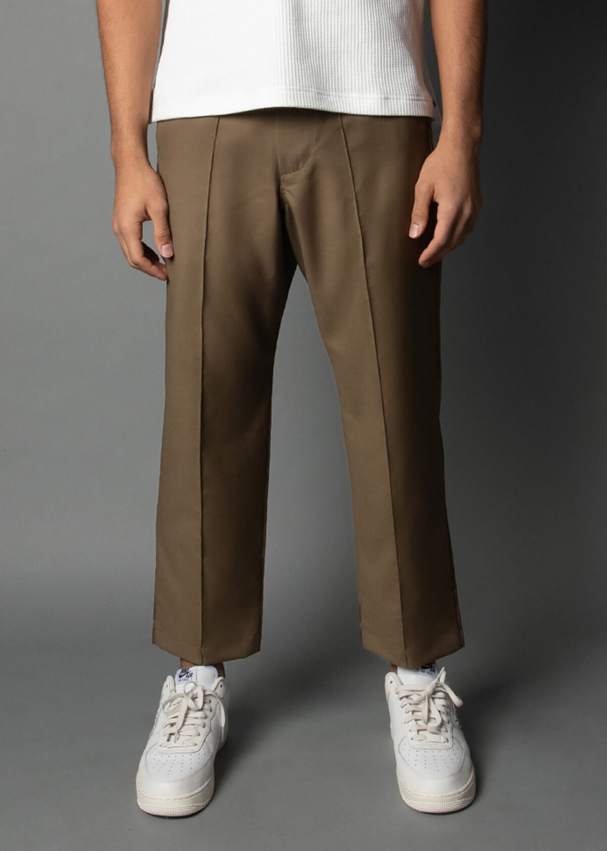 almond color mens pants