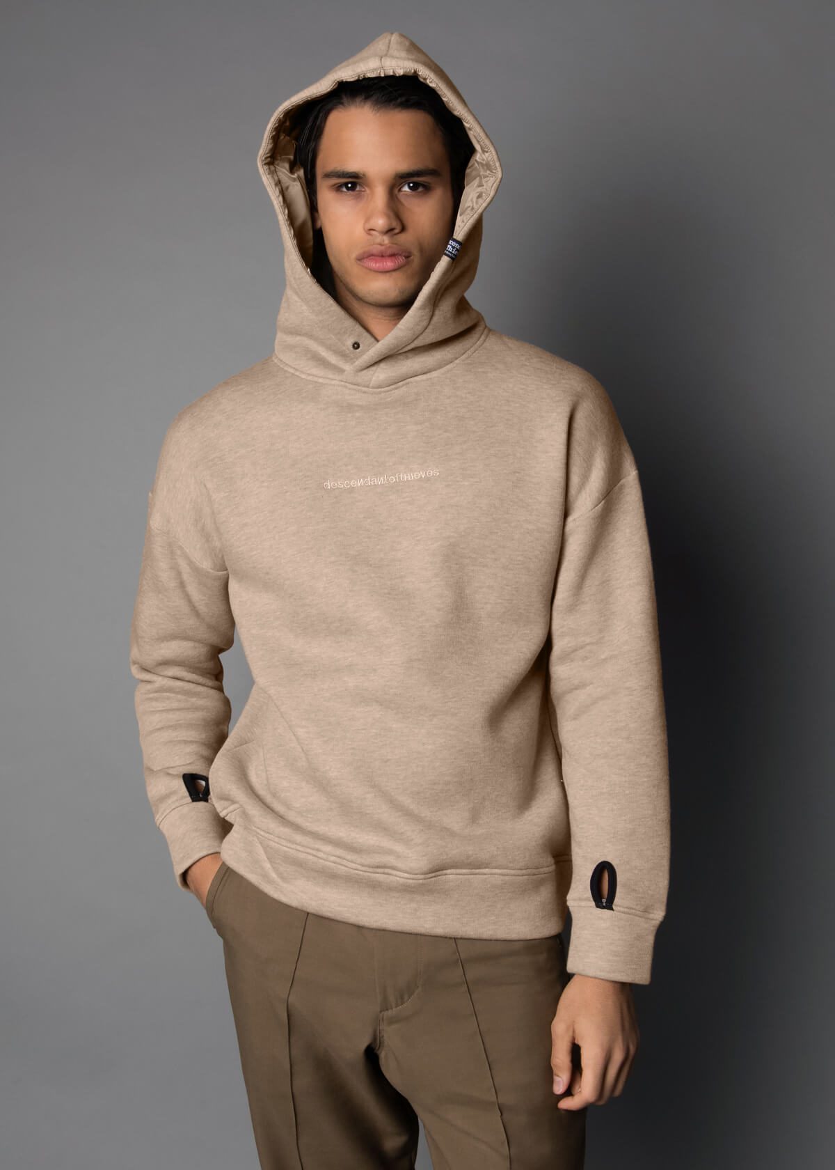 Taupe 340G Outcast Hoodie