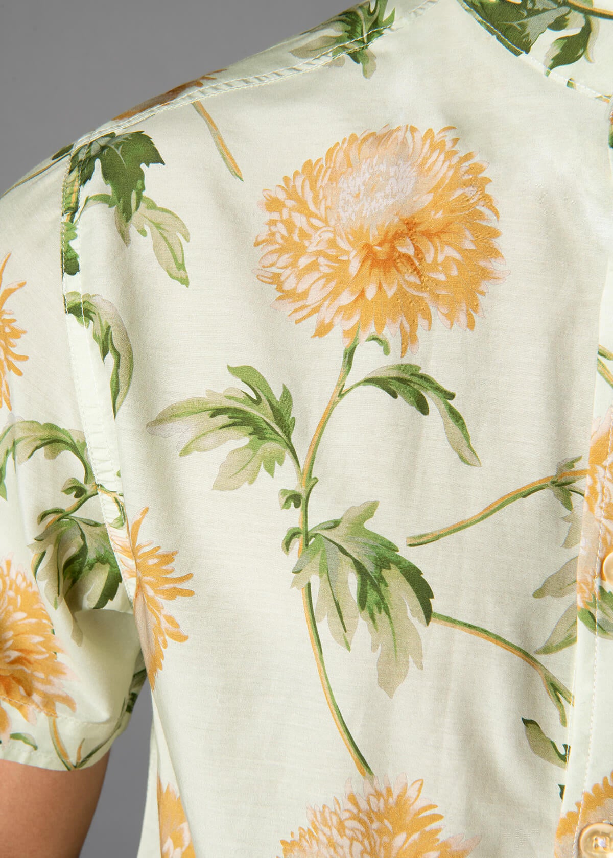 floral print short sleeve mens shirt