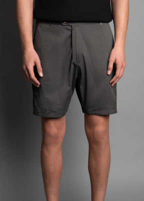 reversible men's short in a gray color