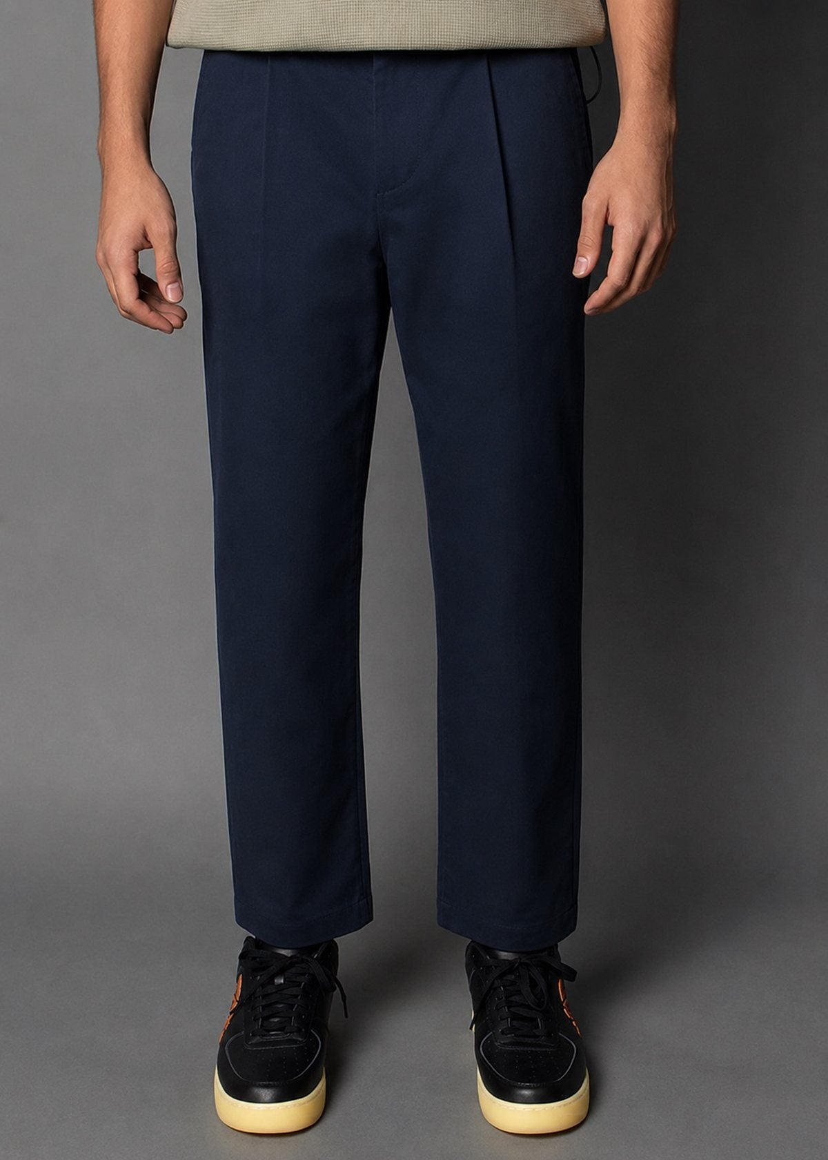 Navy Twill: Boxer Fit
