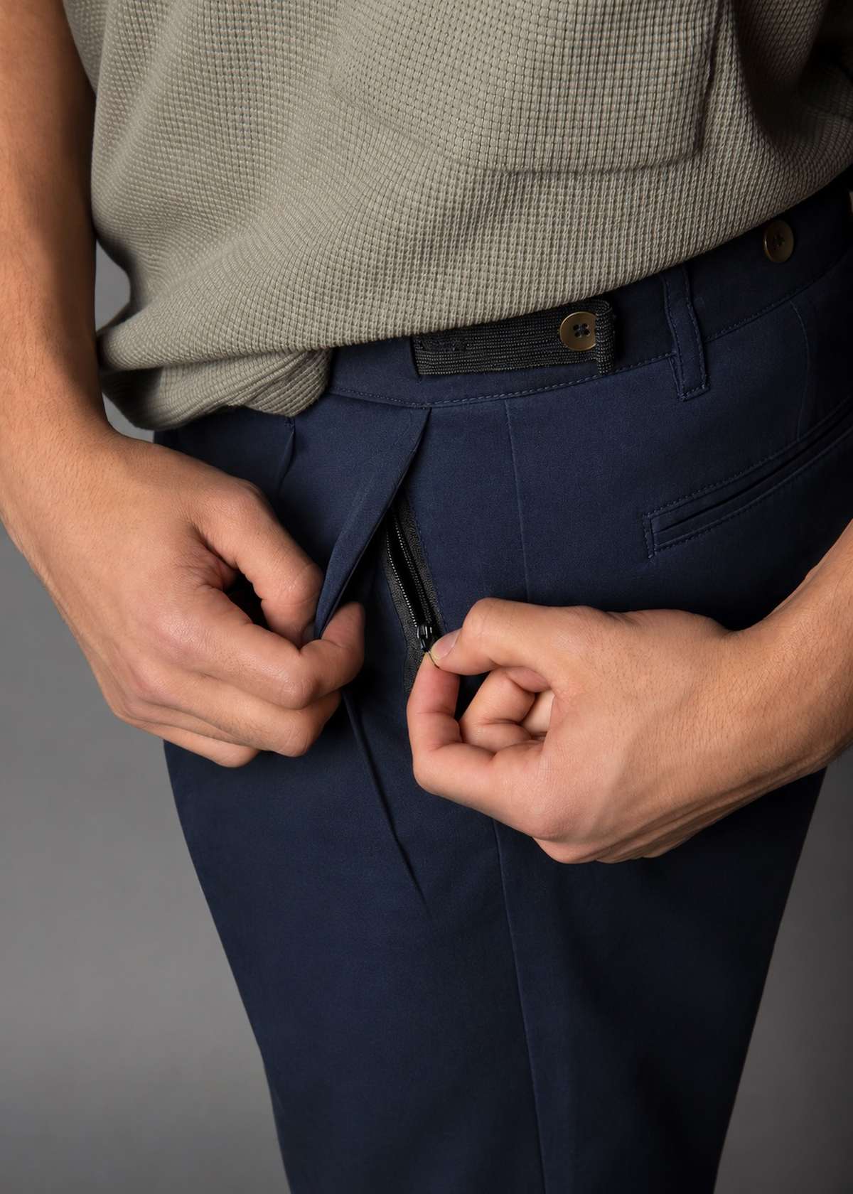 Navy Twill: Boxer Fit