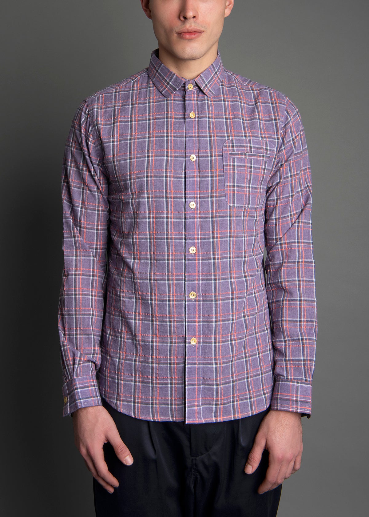 Descendant of Thieves AFTER EFFECTS PLAID S SHIRT