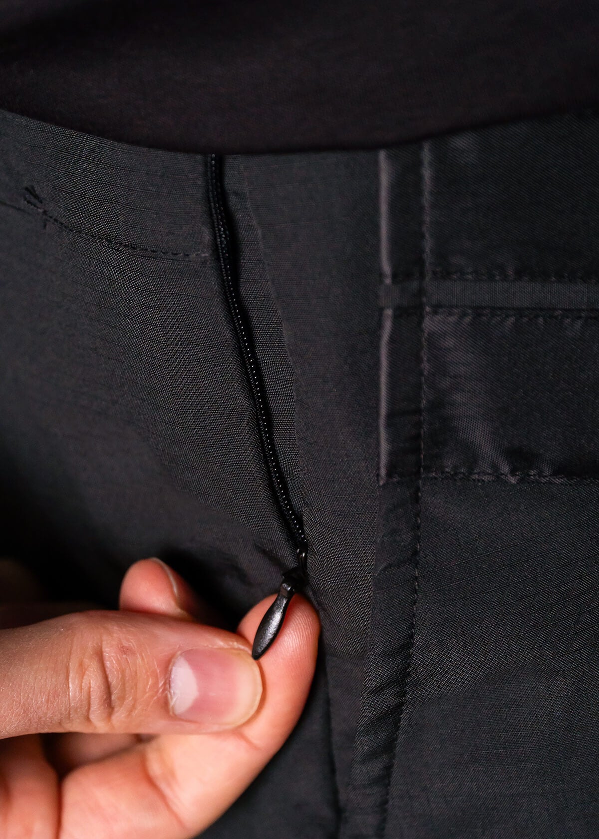 Black Cross Stripe Swim Hybrid