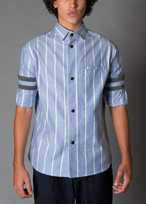 Wide Oxford Stripe Rlx Fit