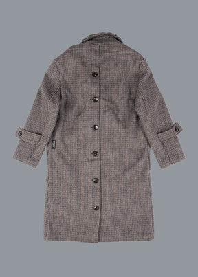 Officer's Topcoat Charcoal Plaid