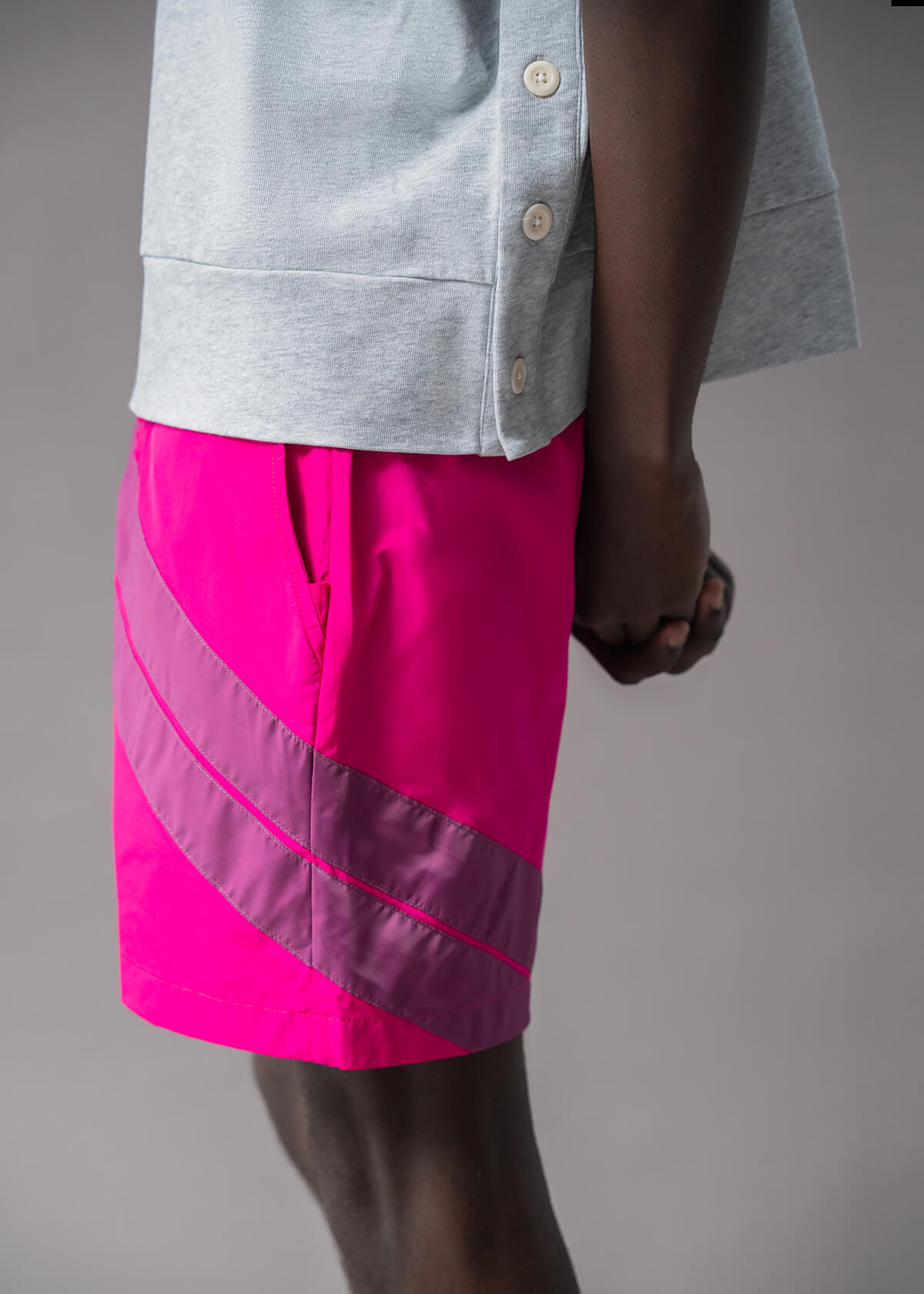 Mulberry Cross Stripe Swim