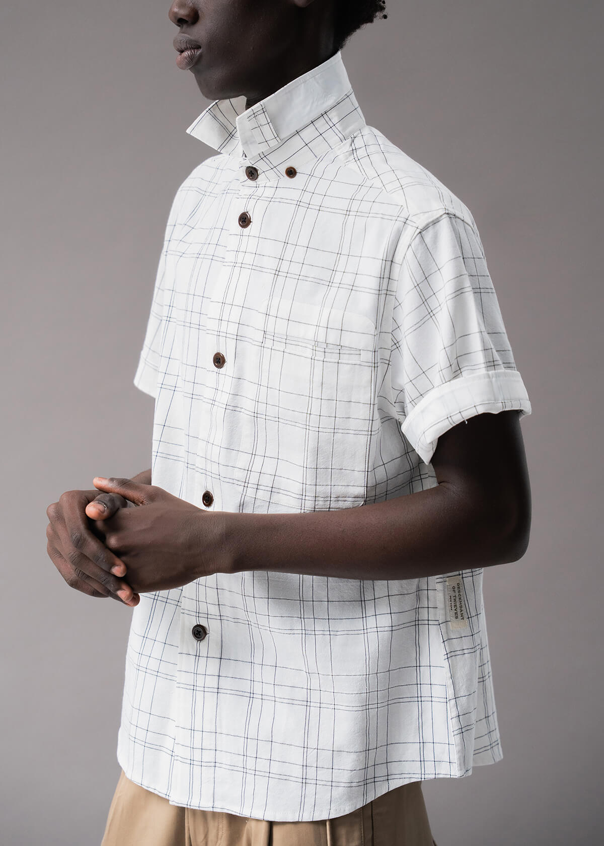 Tron 2-D Plaid White