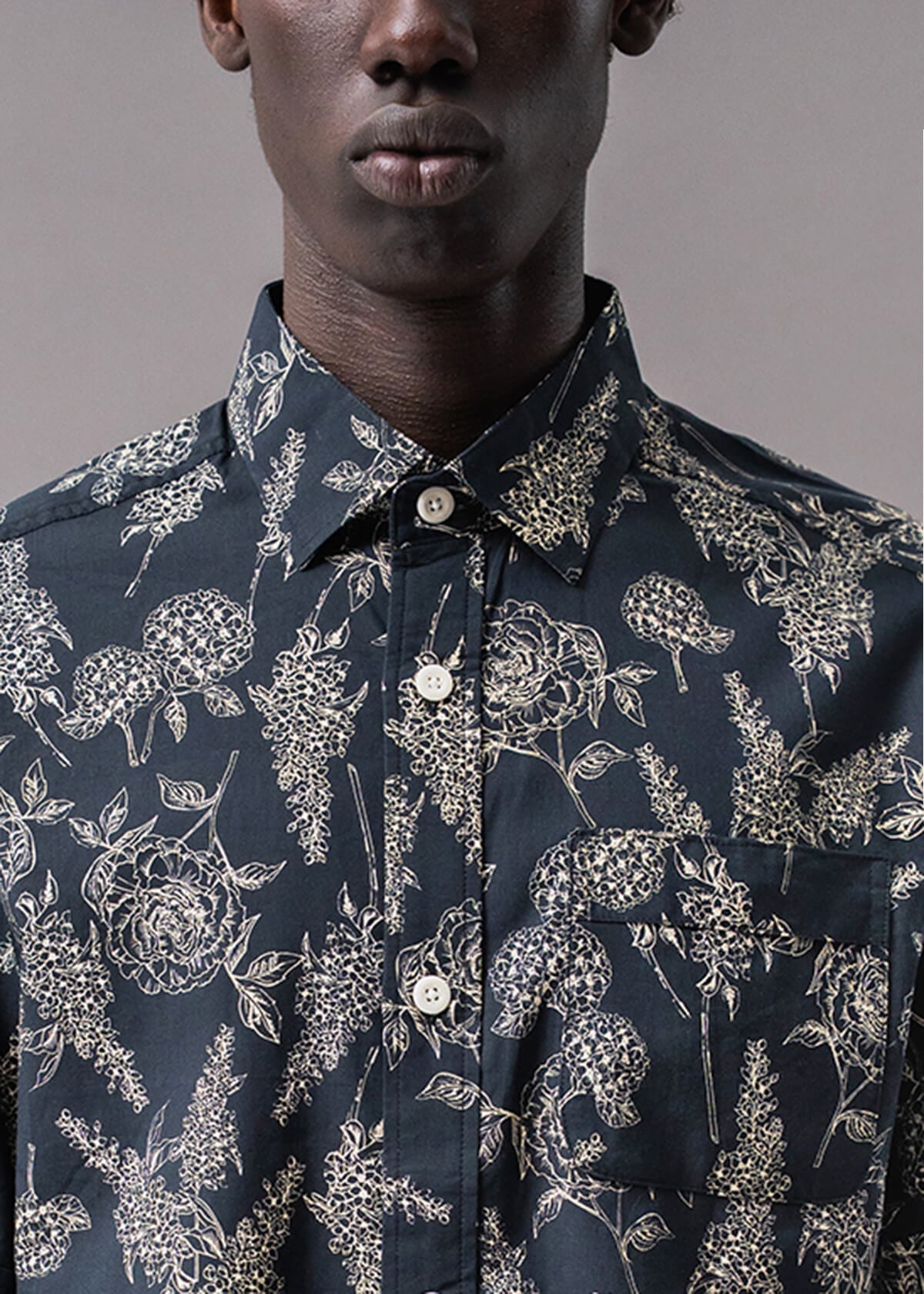 Descendant of Thieves Deadstock Print Black Short Sleeve Shirt