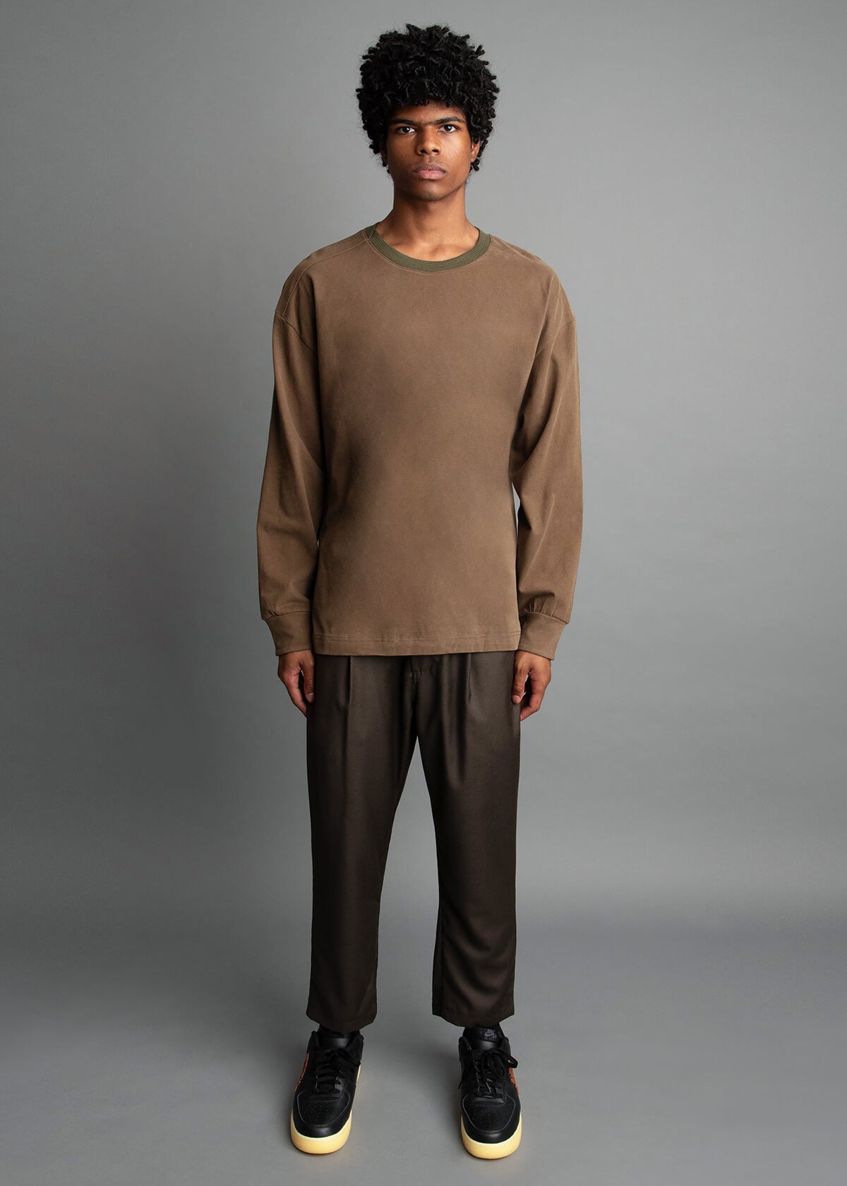 Mercy Long Knit Olive Rlx Fit
