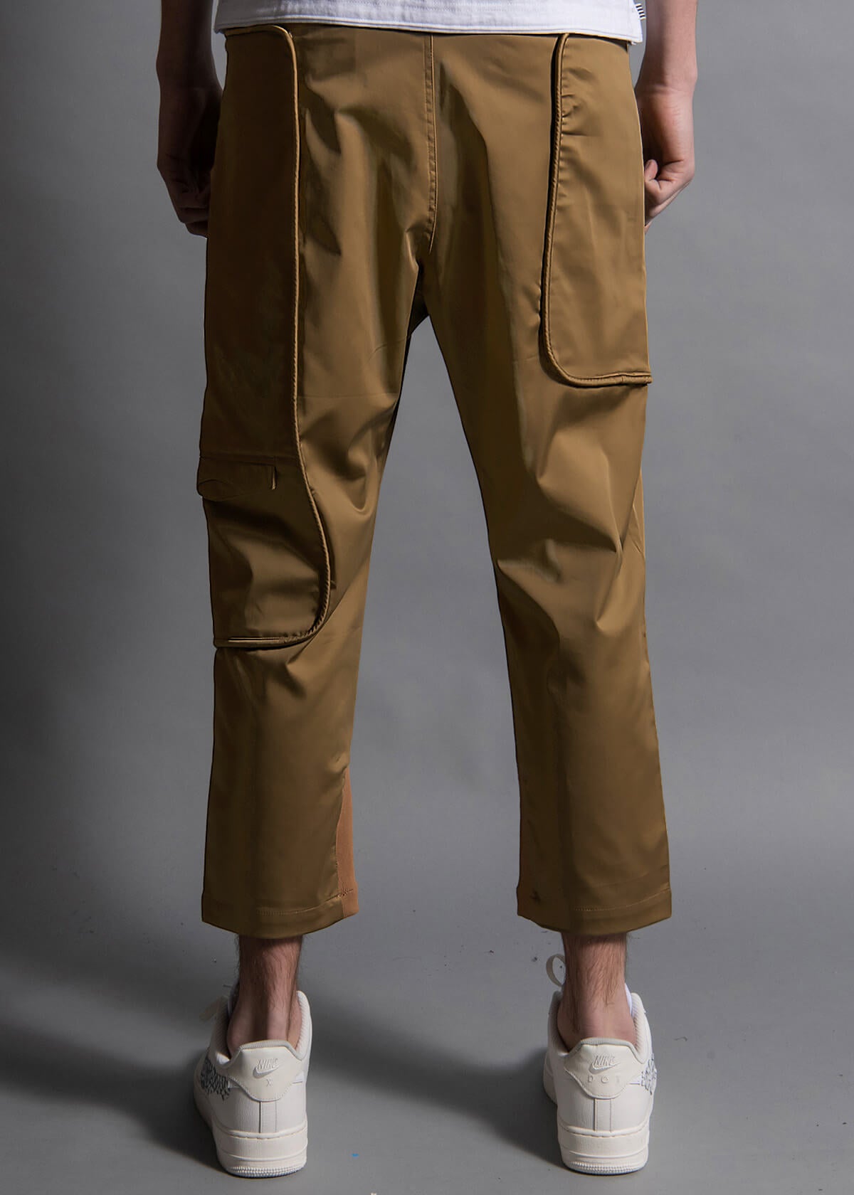 premium cotton twill khaki cargo pants for men