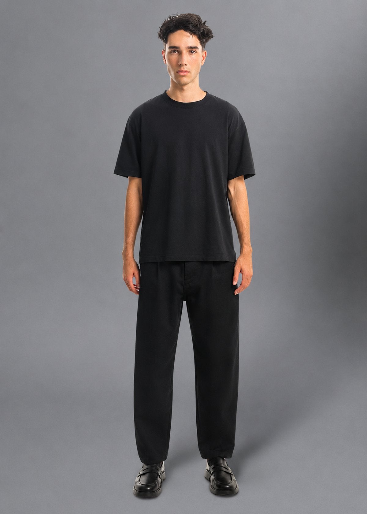 Black Twill: Boxer Fit