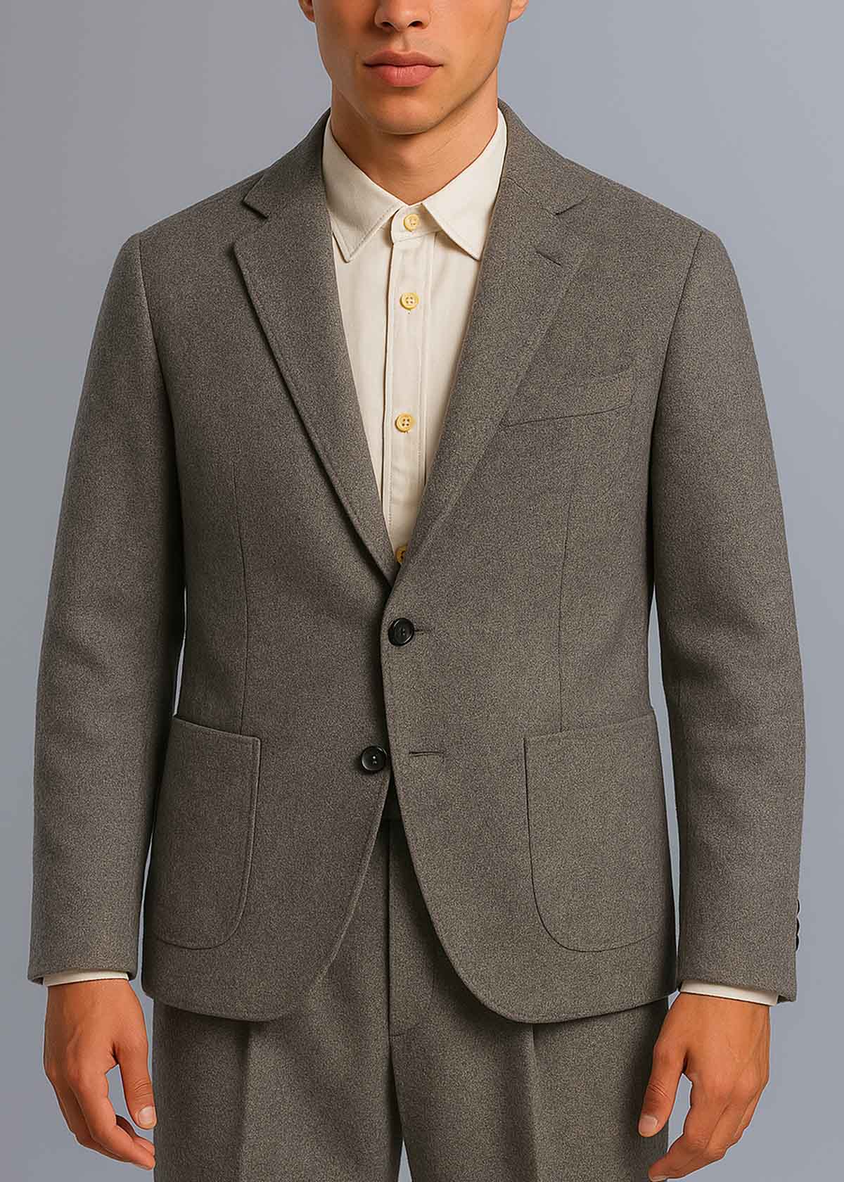 Italy Made Felted Jacket Storm