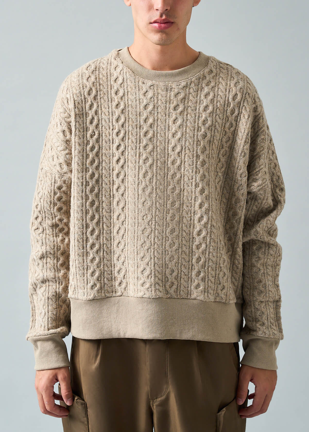 Aviator Cable Knit Dune