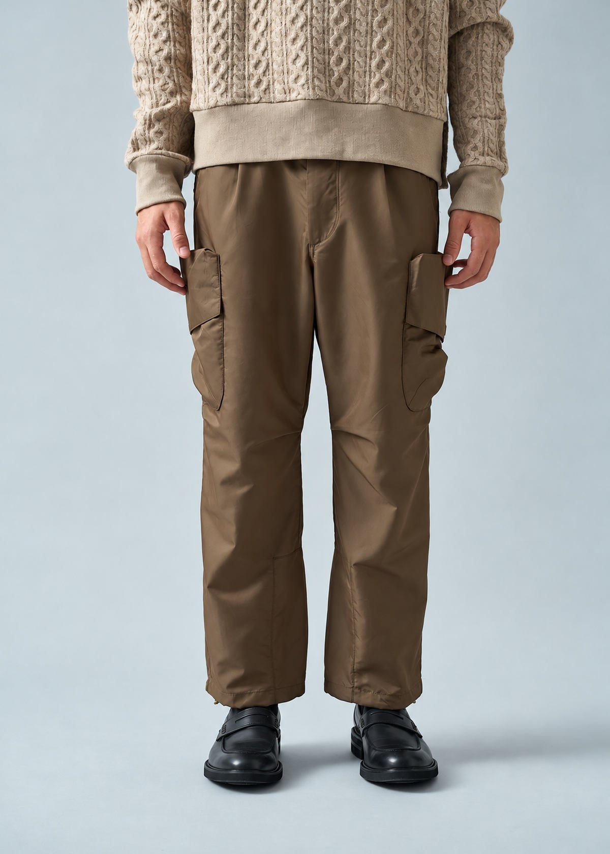 Antique Brass Parachute Pant: Raven Fit
