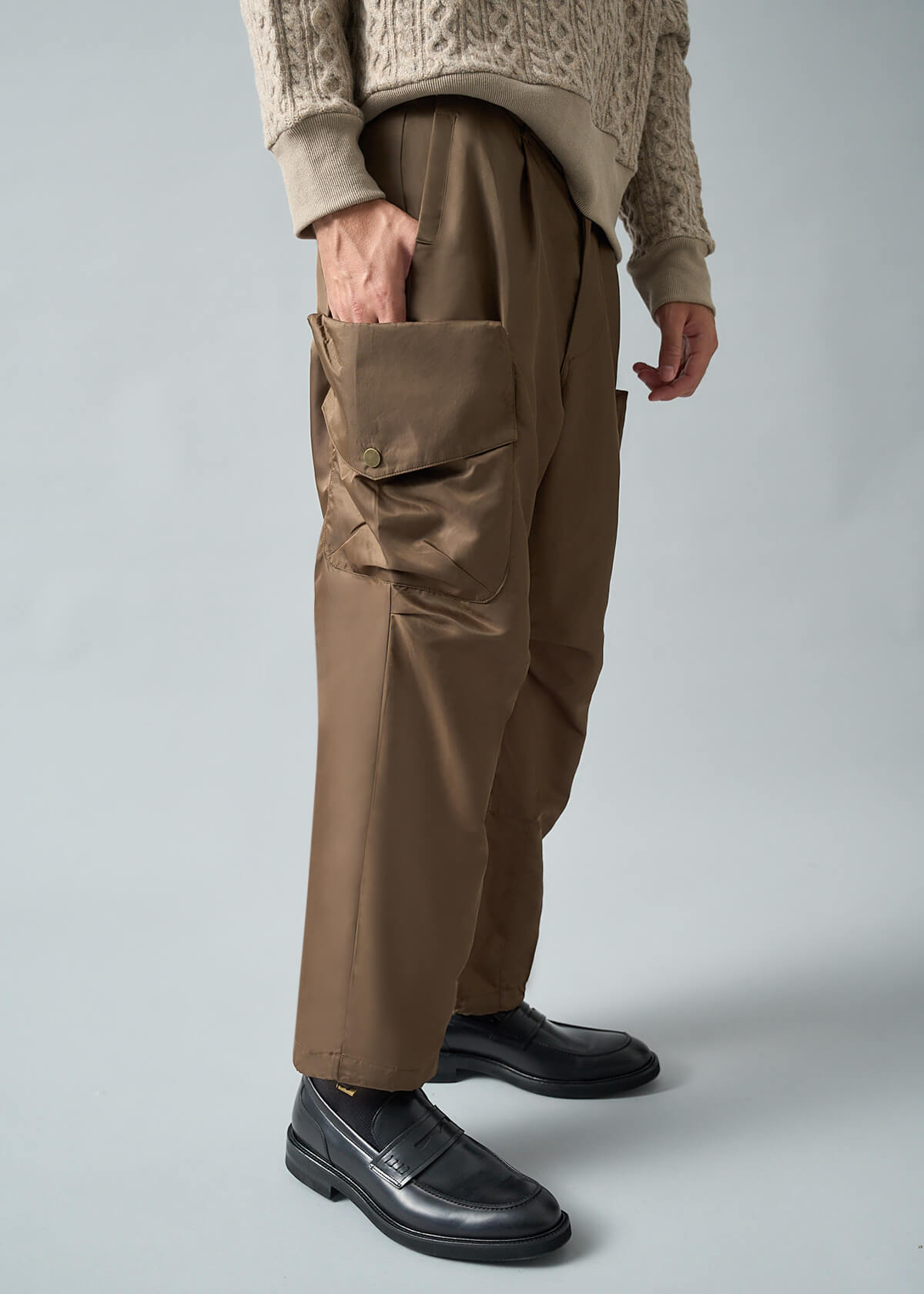 Antique Brass Parachute Pant