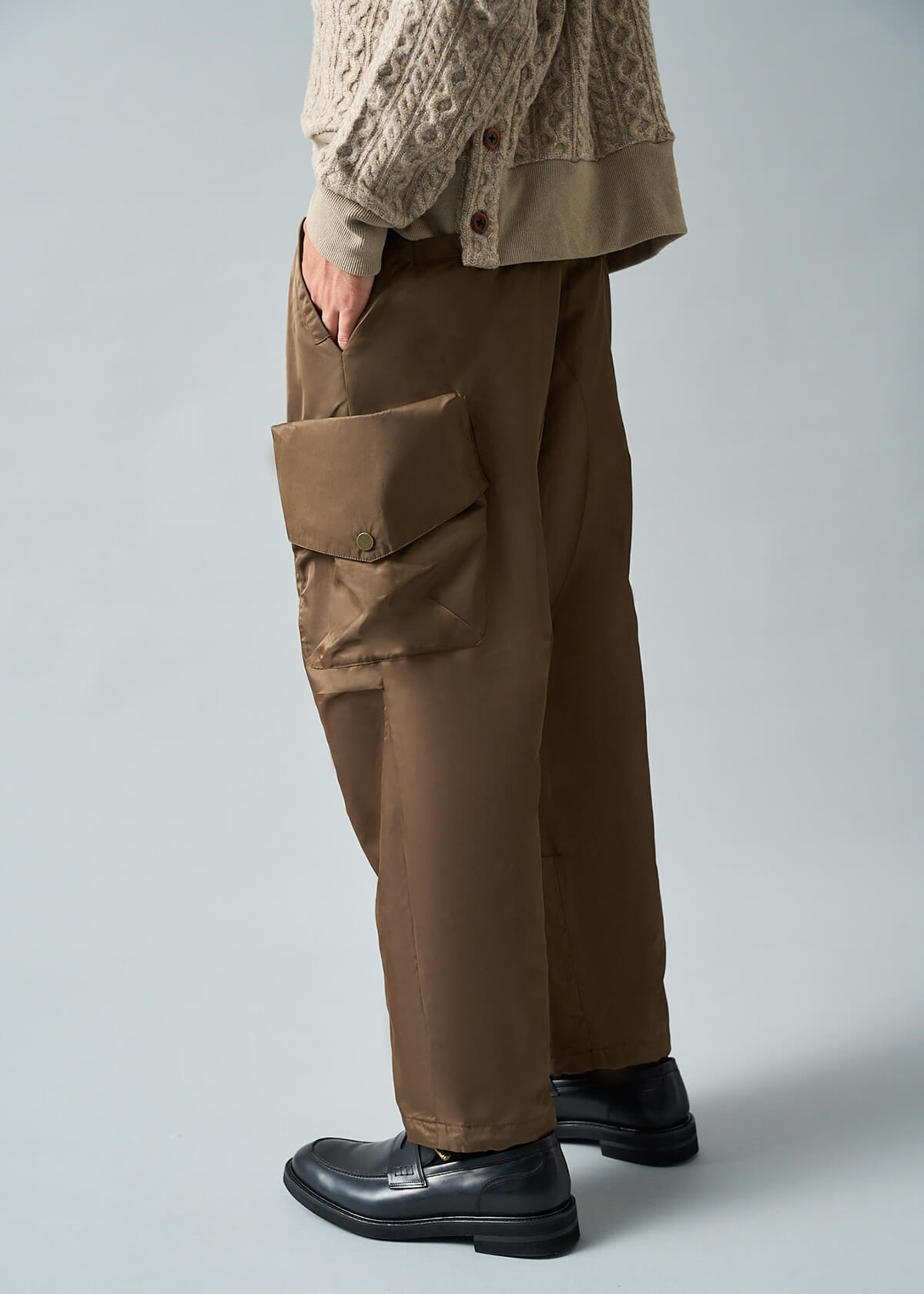 Antique Brass Parachute Pant