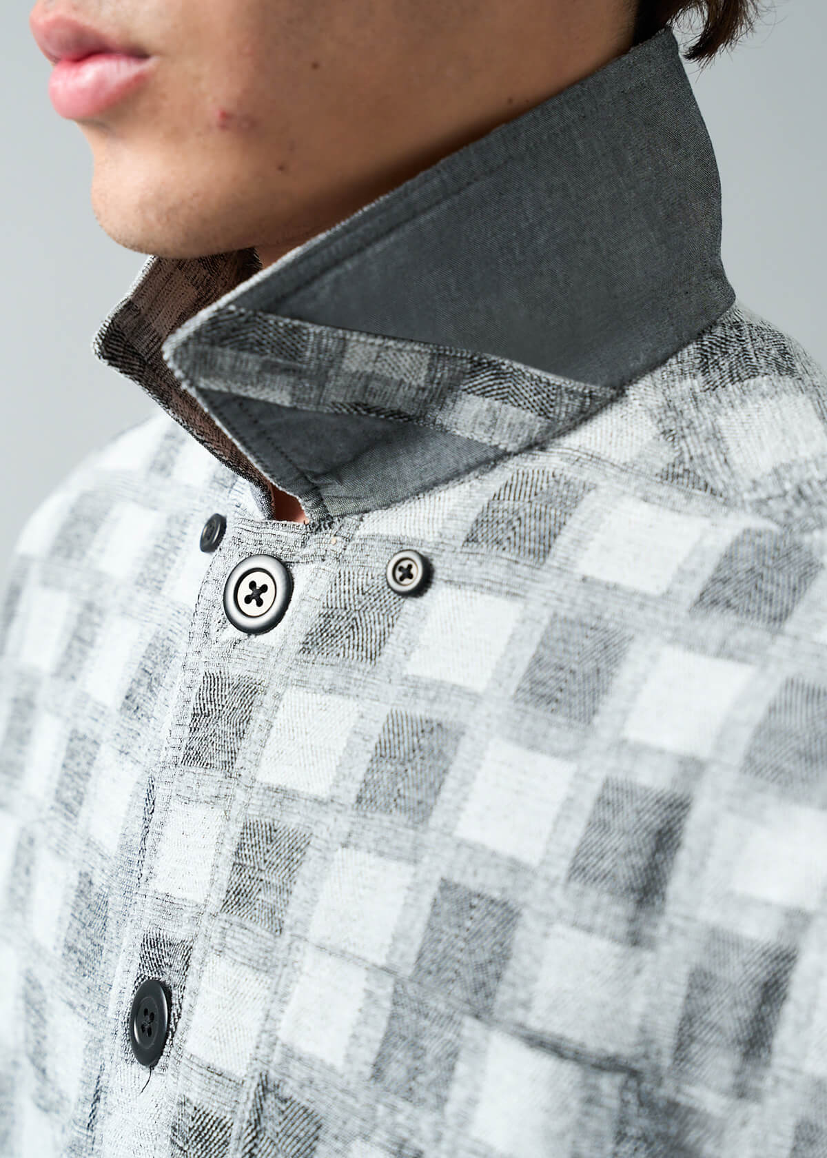Ghost Grid Prisao Coat-Front