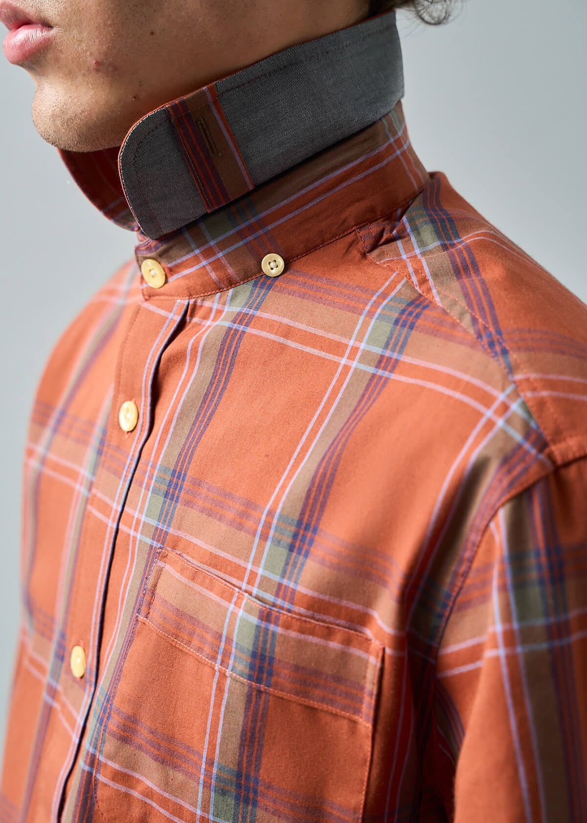 Mercy Plaid Copper Shirt