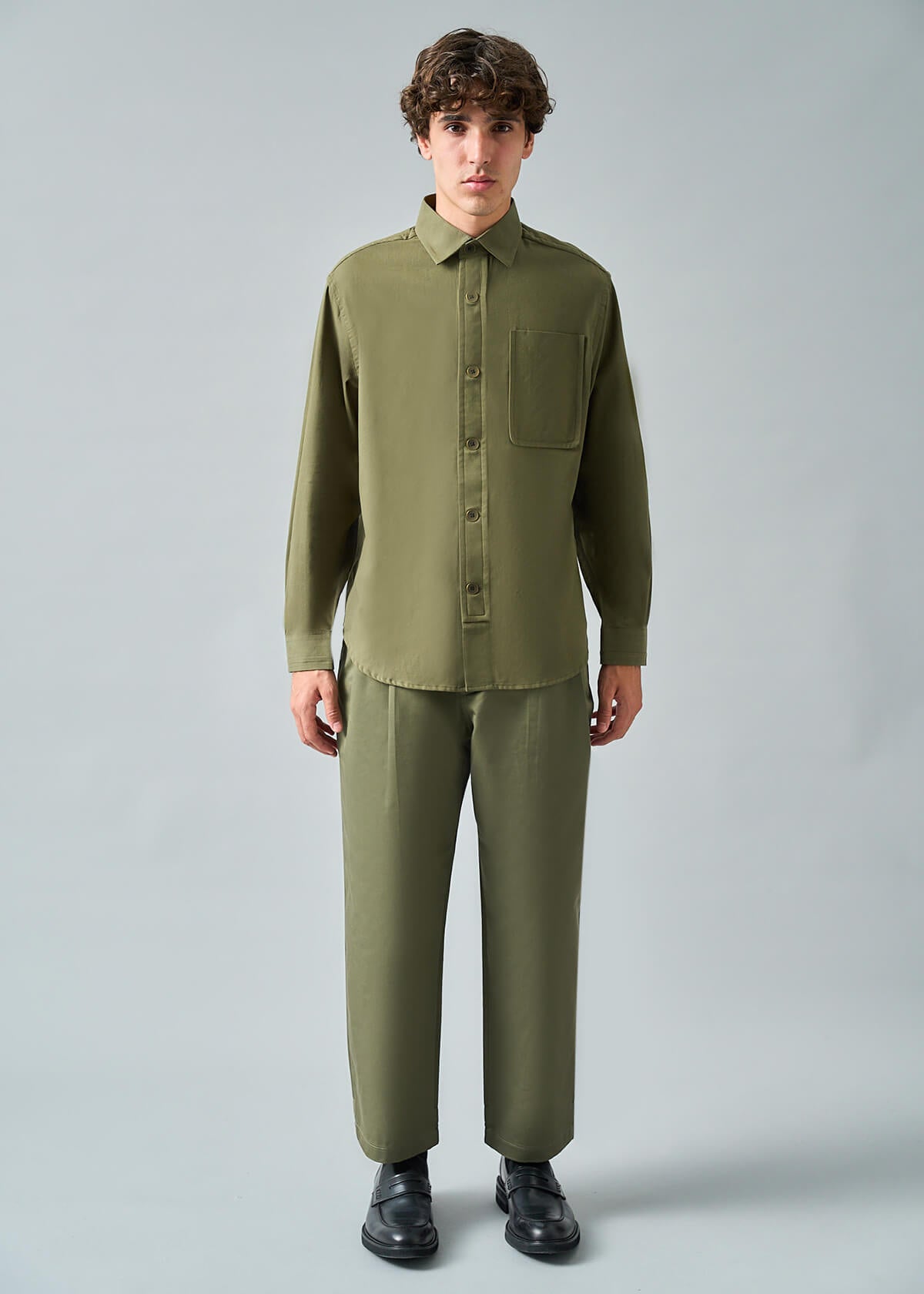 Soft Canvas Olive Shirt