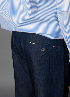 denim linen trousers for men