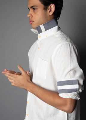 Long Strand White Rlx Fit Shirt