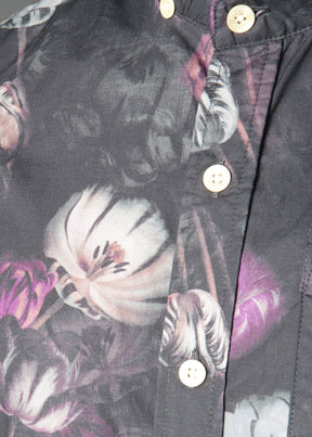 100% cotton short sleeve shirt with flower print