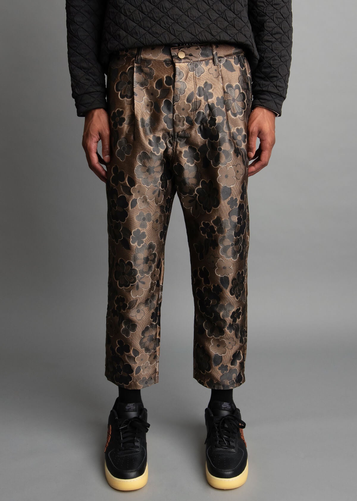 Boxer Fit: Bronze Brocade Pant