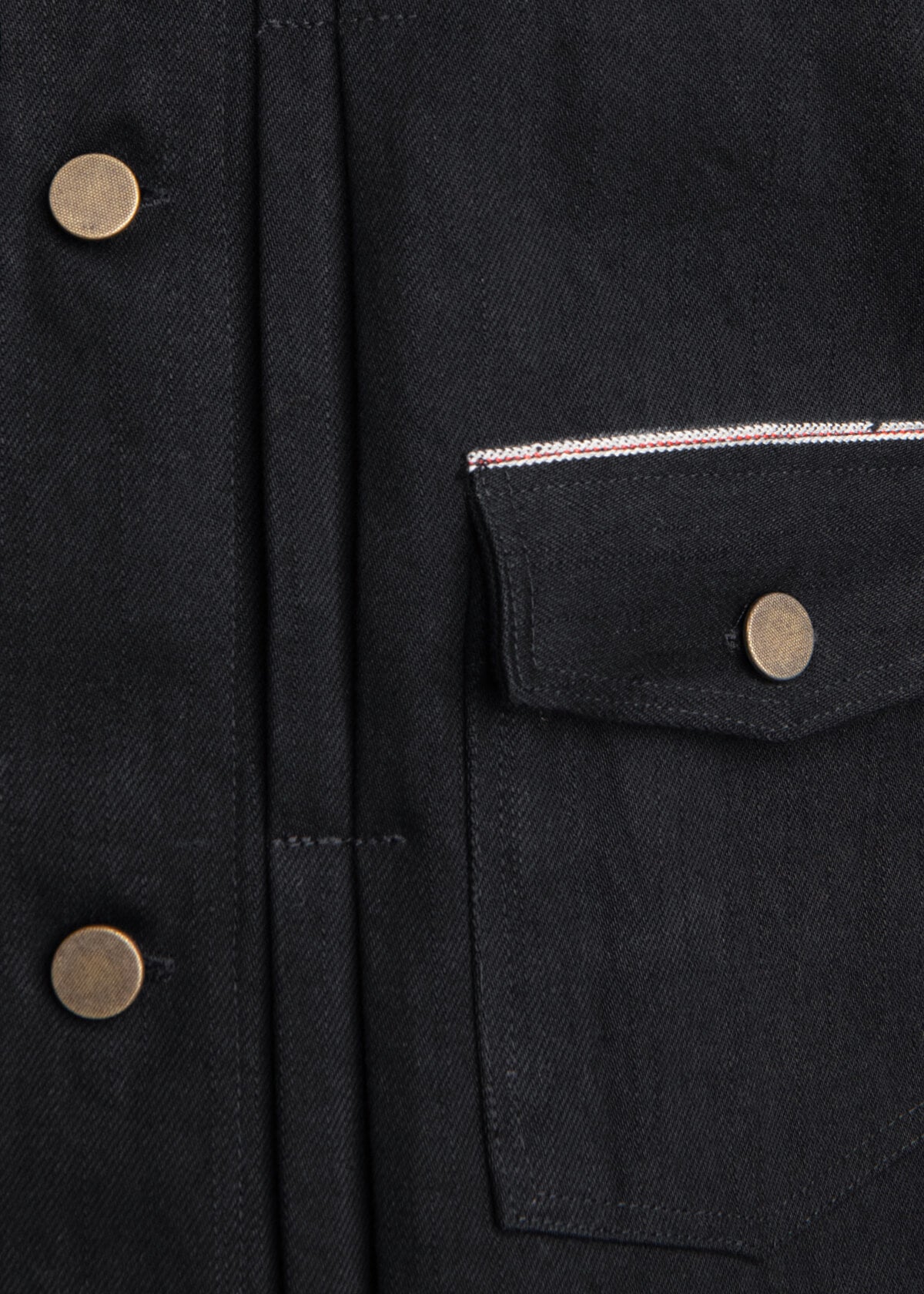 Black Selvedge Shawl Jacket