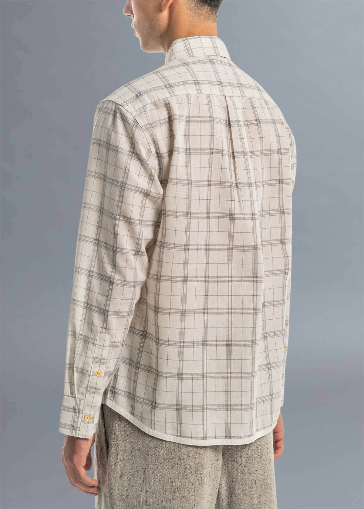 Descendant of Thieves NYC Slub Sketch Plaid Shirt