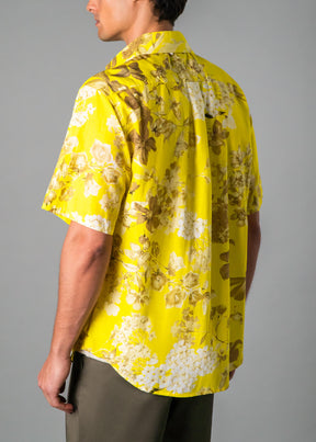 Bold Print White Lotus Inspired