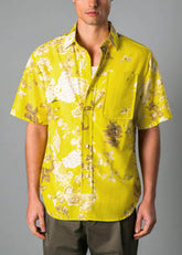 Bold Print White Lotus Inspired