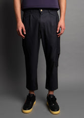 BOXER FIT: KARGO TROPICAL-WOOL MIDNIGHT
