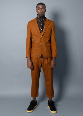 SCHOOL DAZE COGNAC BLAZER